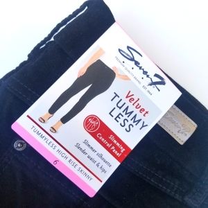 Seven7 Velvet High-rise Skinny Pants